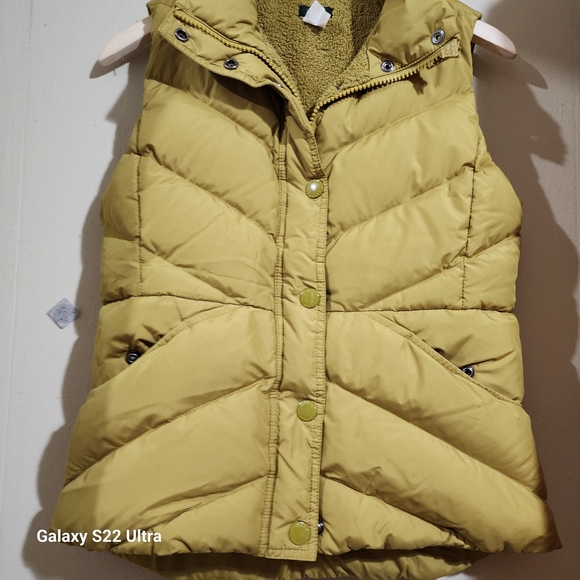 J. Crew Mustard Quilted Vest - Picture 5 of 7